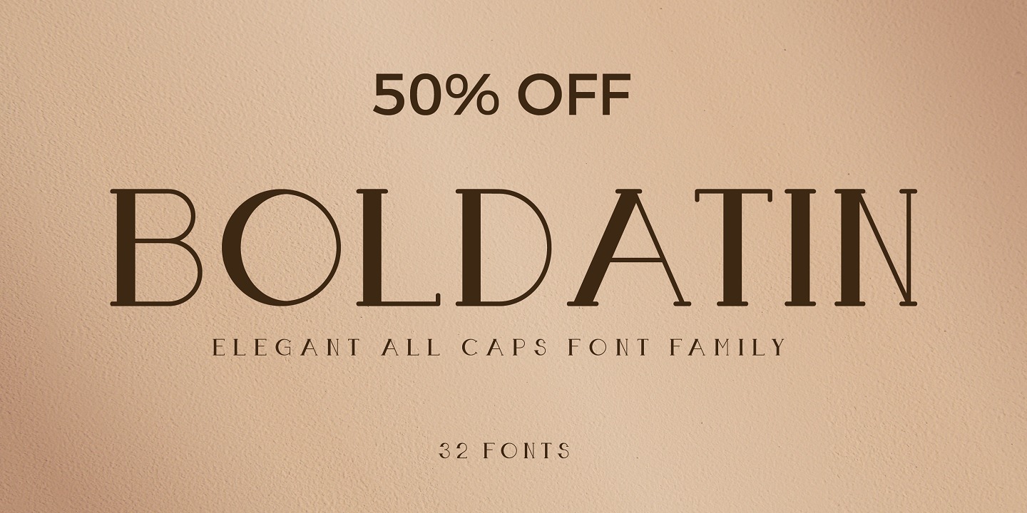 Boldatin Bold Condensed Font preview